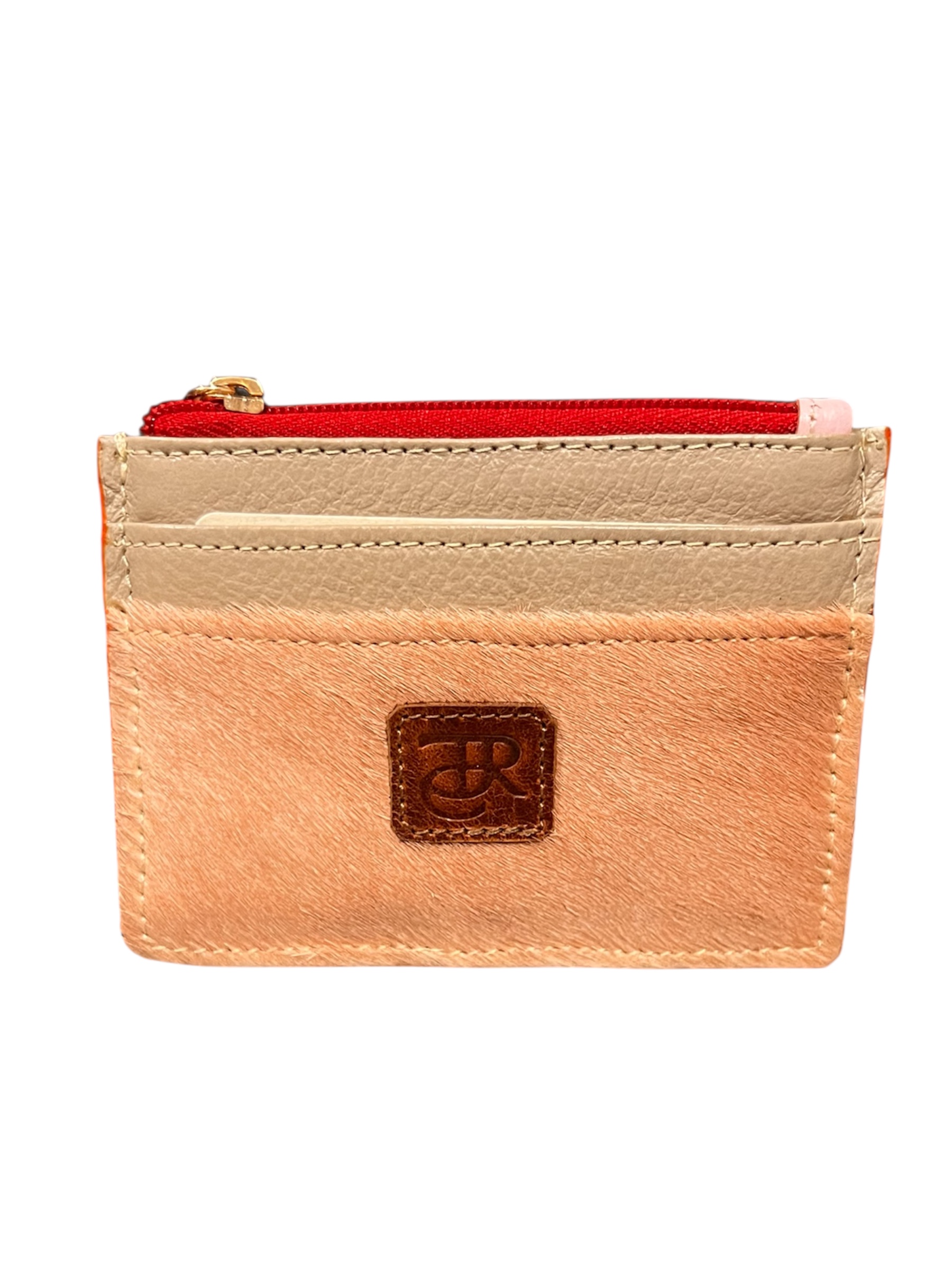 Portatarjeteros (11cm x 8cm)(Melon Hair -on leather - Cream)