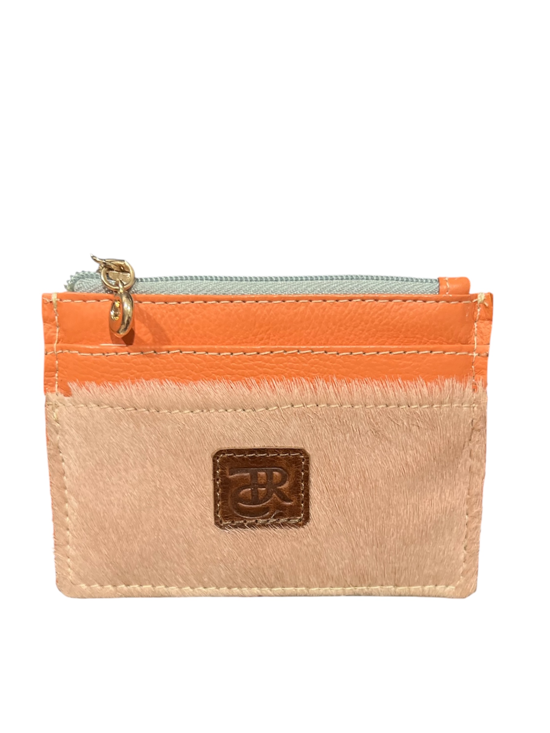 Portatarjeteros (11cm x 8cm)(Melon Hair -on leather - Orange)